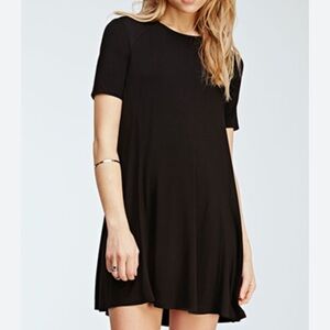 Rolla Coster - Ribbed Black Mini Dress - Size Large